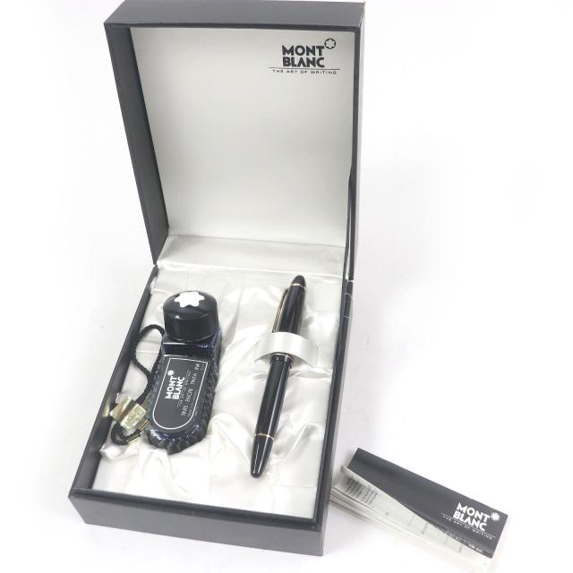 モンブラン万年筆 F 黒 モンブラン114『モーツァルト』の、黒軸×金の