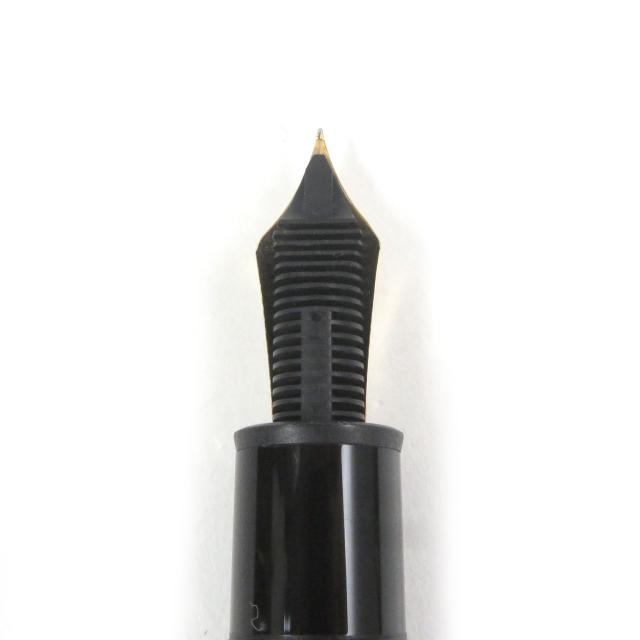 極美品□MONTBLANC モンブラン マイスターシュテュック 149 ペン先18K Fニブ キャップ式 万年筆 ブラック ゴールド 箱付き ドイツ製_5