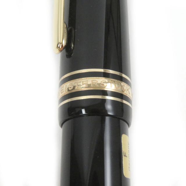 極美品□MONTBLANC モンブラン マイスターシュテュック 149 ペン先18K Fニブ キャップ式 万年筆 ブラック ゴールド 箱付き ドイツ製_7