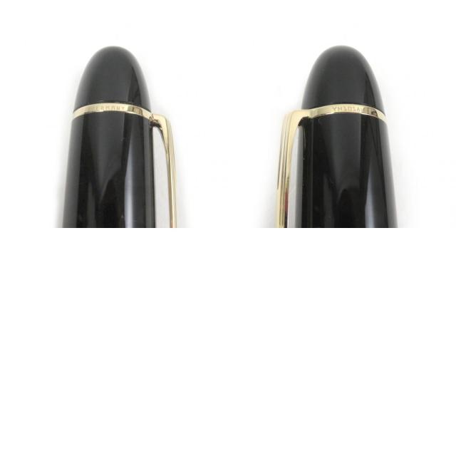 極美品□MONTBLANC モンブラン マイスターシュテュック 149 ペン先18K Fニブ キャップ式 万年筆 ブラック ゴールド 箱付き ドイツ製_9