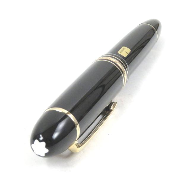 極美品□MONTBLANC モンブラン マイスターシュテュック 149 ペン先18K Fニブ キャップ式 万年筆 ブラック ゴールド 箱付き ドイツ製_3