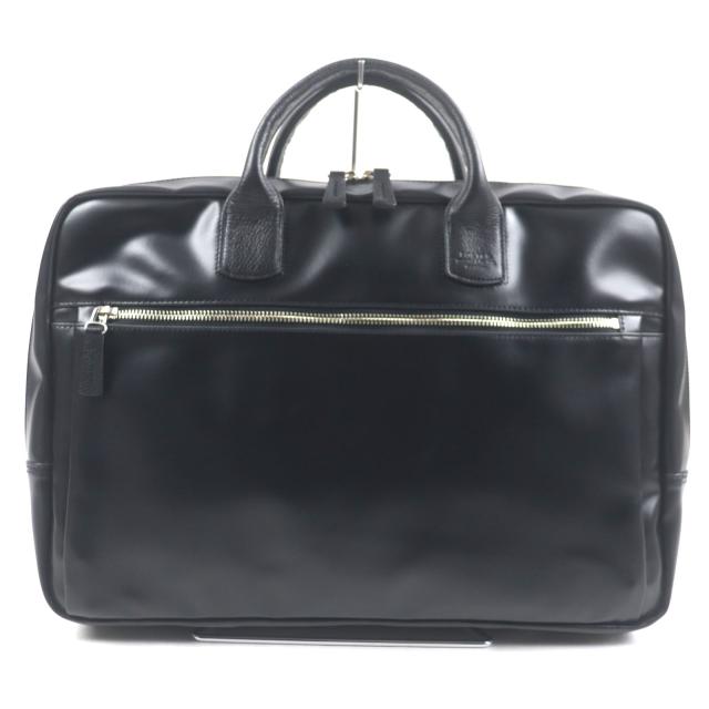 未使用品▼PORTER ポーター 820-07264 REAL リアル レザー使い ロゴ刻印入り ビジネスバッグ ブリーフケース ブラック 日本製