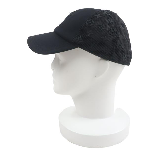 美品▼ルイヴィトン 2024年製 M7457L モノグラム キャップ・LV シグネチャー メッシュ 公式販売中 箱付 正規品 レディース_3