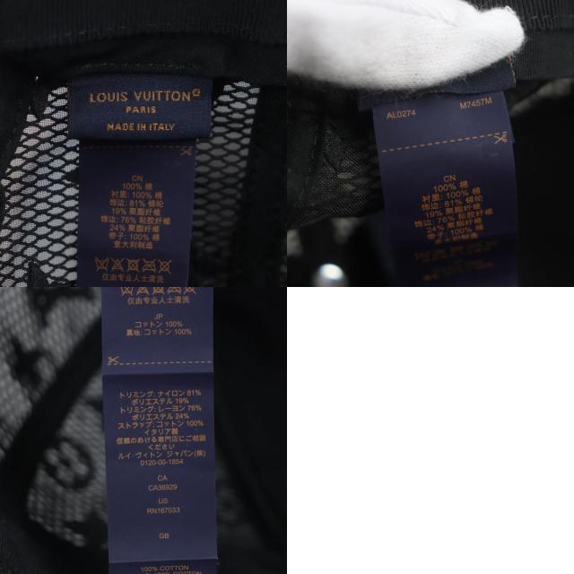 美品▽ルイヴィトン 2024年製 M7457L モノグラム キャップ・LV
