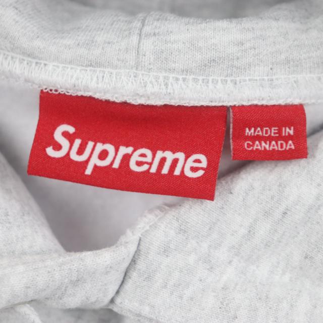 極美品▼Supreme シュプリーム 24AW On God Hooded Sweatshirt プリント 裏起毛 プルオーバー フーディ パーカー グレー M 正規品 メンズ_6