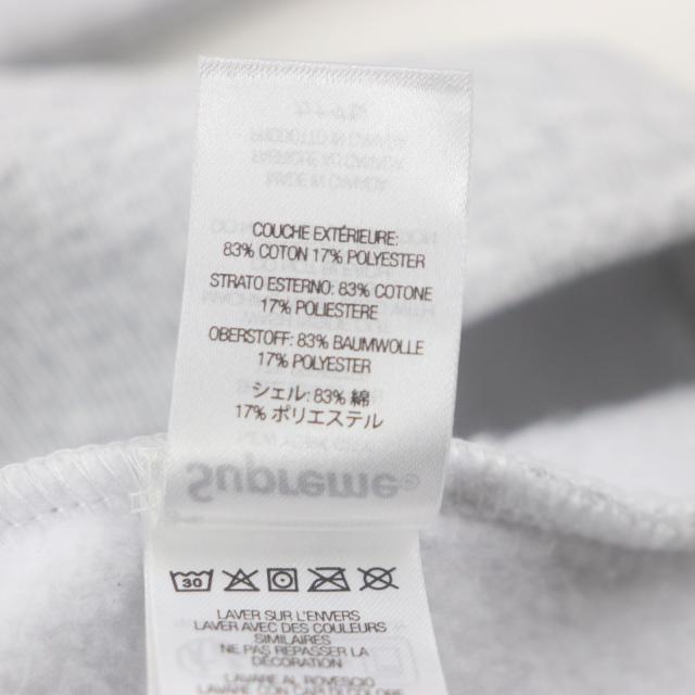 極美品▼Supreme シュプリーム 24AW On God Hooded Sweatshirt プリント 裏起毛 プルオーバー フーディ パーカー グレー M 正規品 メンズ_8