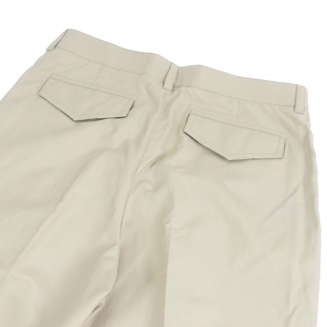 極美品□DIOR ディオール オム 023C135A4451 センタープレス シングル トラウザーズパンツ スラックス ベージュ 48 イタリア製 正規品 極美品□DIOR ディオール オム 023C135A4451 センタープレス シングル
