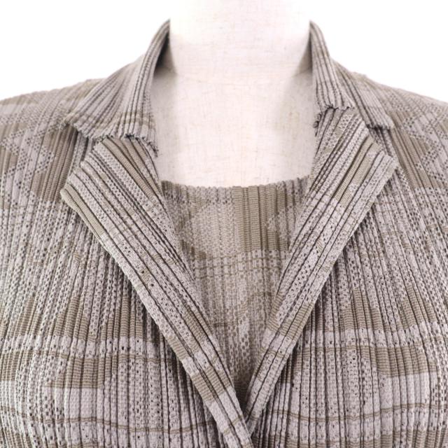 極美品☆PLEATS PLEASE プリーツプリーズ イッセイミヤケ 幾何学模様