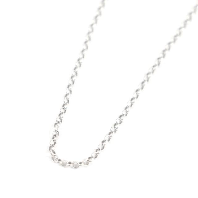 美品□CHROME HEARTS クロムハーツ SV925 ロールチェーン 18インチ チェーンネックレス アクセサリー シルバー 重量4.9g メンズオススメ