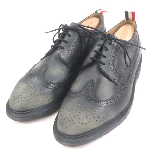 THOM BROWNE【トムブラウン】 ウイングチップレザーシューズ US7】THOM
