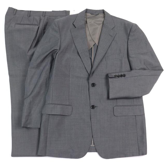 【ドンドン見直し】美品○デュファイ DUFAY ウール モヘア ダンヒル社製生地使用 シングル 2B スーツ セットアップ 100AB7 正規品