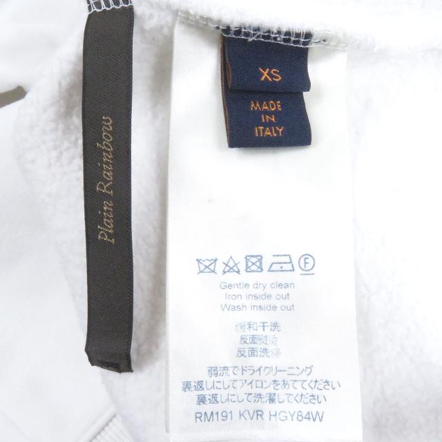 美品□LOUIS VUITTON ルイヴィトン 19SS コットン100% オズの魔法使い Plain Rainbow スウェットシャツ ホワイト XS イタリア製 正規品 美品□LOUIS VUITTON ルイヴィトン 19SS コットン100% オズの魔法使い