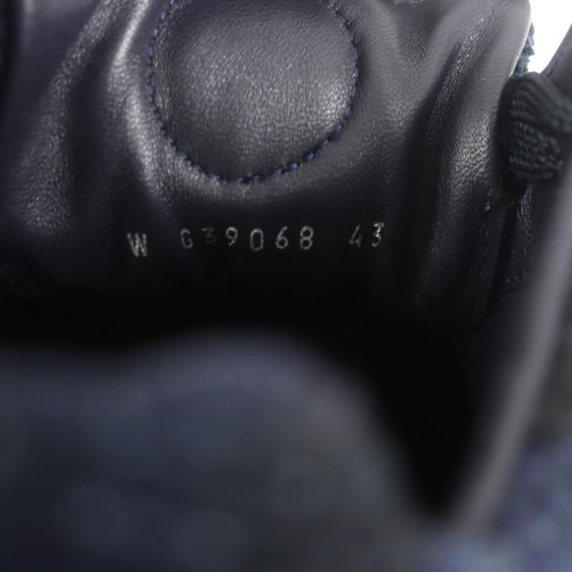 未使用品▼CHANEL シャネル G39068 キャンバス レザー スウェード ココマーク ツイード スニーカー ネイビー 43 イタリア製 メンズ_7