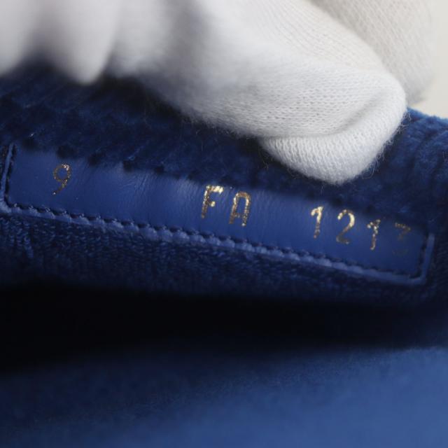 未使用品▼ルイヴィトン 1ACN6H LV パレス・ライン・ミュール グレインカーフレザー ダミエ ロゴ刺繍 スリッパ サンダル 9 箱・保存袋付_8