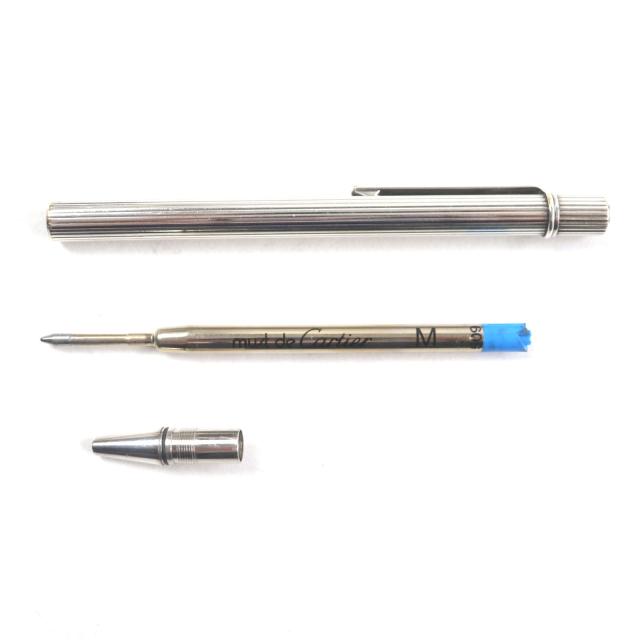 良品▽Cartier カルティエ マスト ドゥ カルティエ ストライプ柄 ロゴ