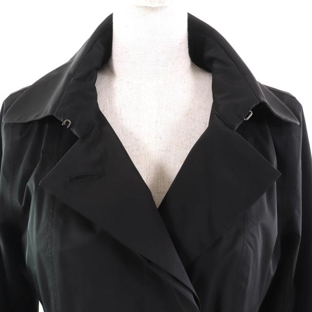 美品△MACKINTOSH LONDON マッキントッシュ ロンドン ロゴボタン ウールライナー・ベルト付 ロングコート ブラック 38 正規品 レディース 美品△MACKINTOSH LONDON マッキントッシュ ロンドン ロゴボタン