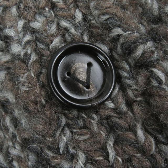 極美品□BOTTEGAVENETA ボッテガヴェネタ 23AW 761631 アルパカ混 ショールカラー ニットカーディガン ブラウン系 M イタリア製 正規品
