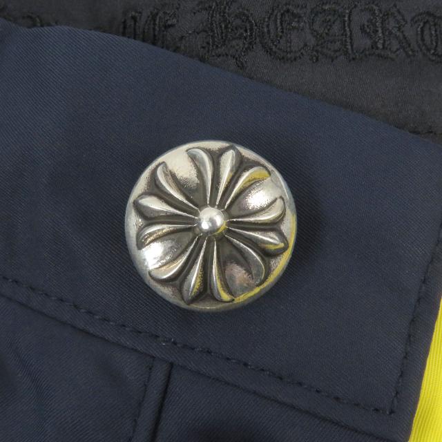 美品□CHROME HEARTS クロムハーツ セメタリークロスパッチ レザー