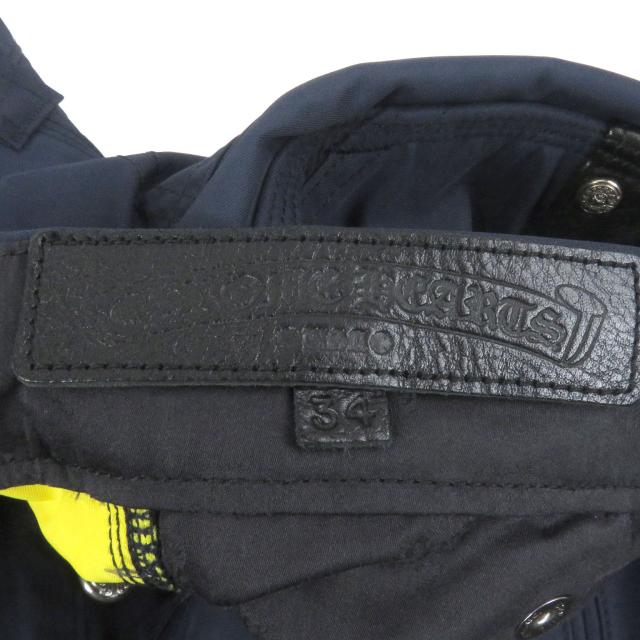 美品□CHROME HEARTS クロムハーツ セメタリークロスパッチ レザー