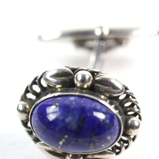良品○Georg Jensen ジョージジェンセン 17 925 ラピスラズリ カフス