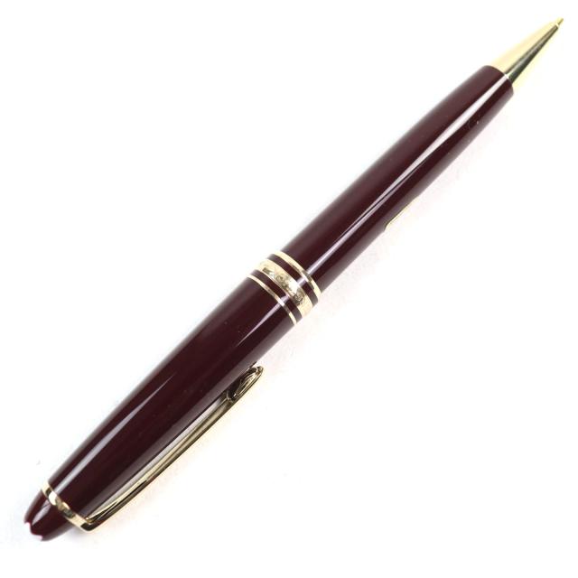 極美品○MONTBLANC モンブラン マイスターシュテュック クラシック ロゴ刻印 ホワイトスター ツイスト式 シャープペンシル ケース付き_3