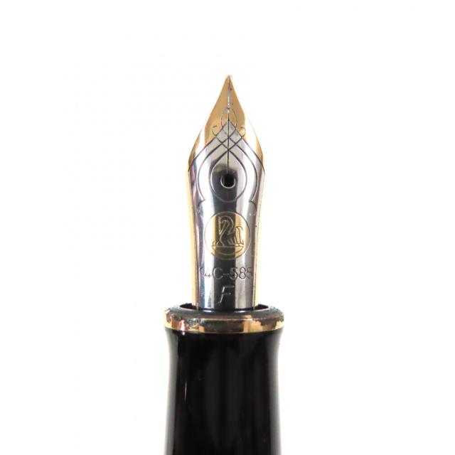 美品▽PERIKAN ペリカン M400 スーベレーン 14K Fニブ ストライプ柄