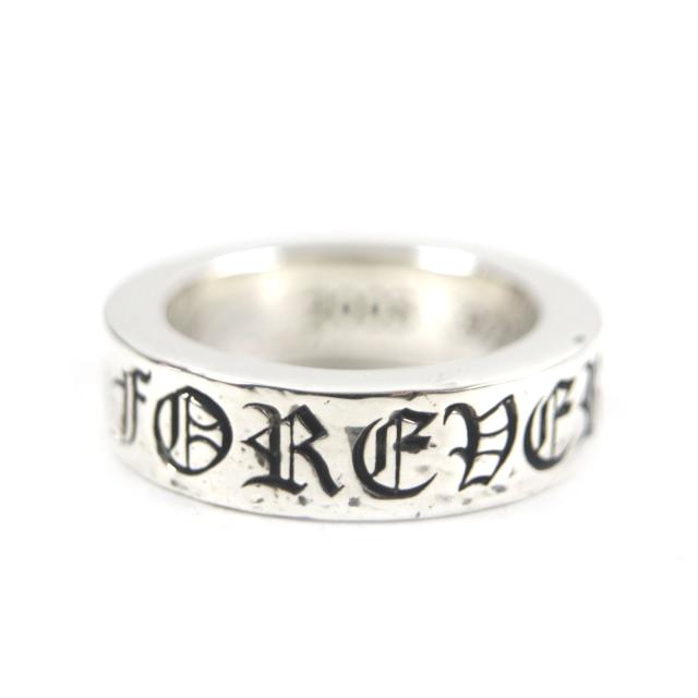 美品▼CHROME HEARTS クロムハーツ スペーサーリング フォーエバー 6mm 925 指輪 シルバー 日本サイズ9号 重量9.54g メンズ レディース