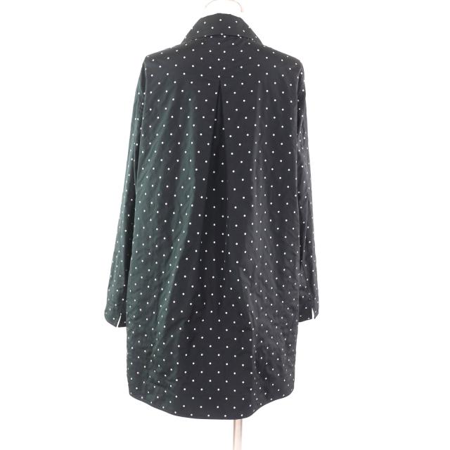 極美品☆MOORER ムーレー ロゴボタン付 ドット柄 スプリング コート