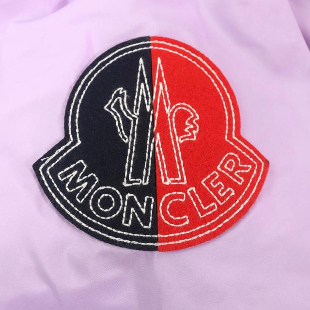 未使用品★MONCLER GENIUS 2 モンクレール ジーニアス 2 2021年製 CHAHED ロゴワッペン付 ZIP UP ナイロンジャケット パープル 1 メンズ_4