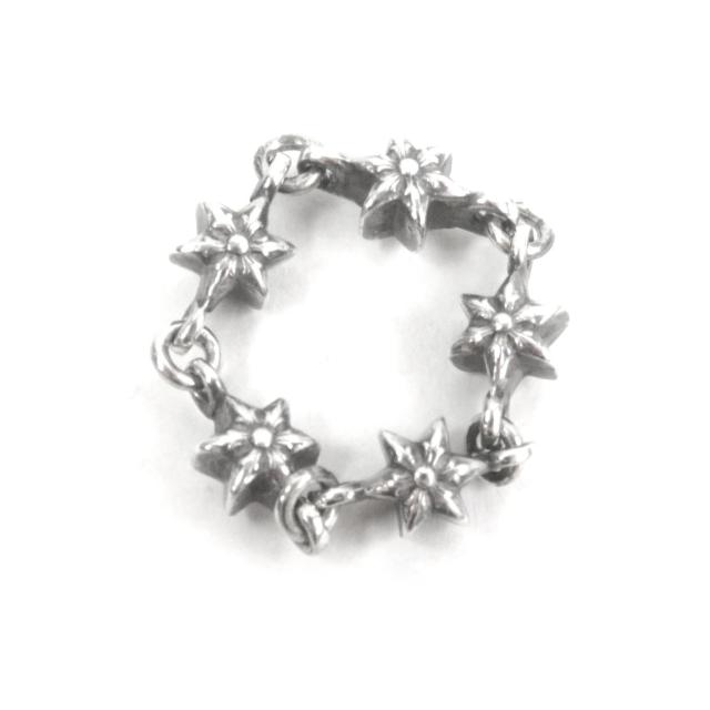 極美品□CHROME HEARTS クロムハーツ CHN TNY STAR　タイニーECHプラス シルバーリング　 SV925 リング・指輪 シルバー 7号相当 重量5.0g_2