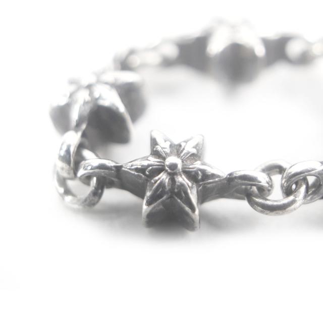 極美品□CHROME HEARTS クロムハーツ CHN TNY STAR　タイニーECHプラス シルバーリング　 SV925 リング・指輪 シルバー 7号相当 重量5.0g_3