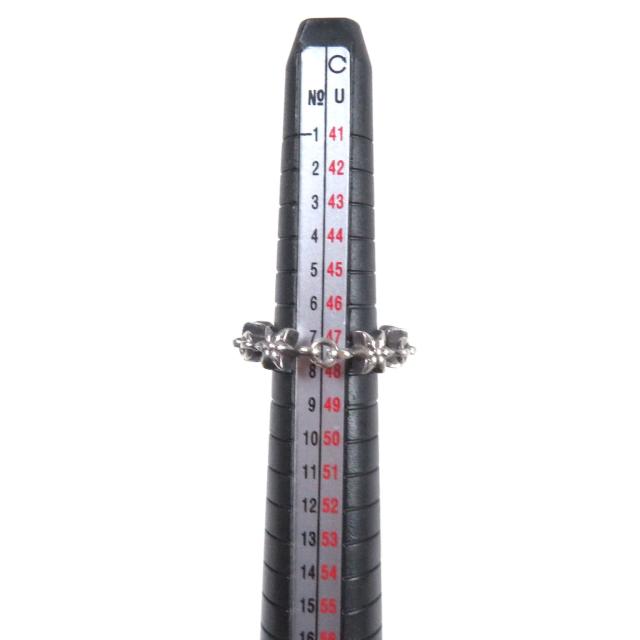 極美品□CHROME HEARTS クロムハーツ CHN TNY STAR　タイニーECHプラス シルバーリング　 SV925 リング・指輪 シルバー 7号相当 重量5.0g_5