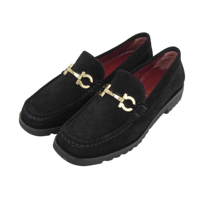 ✨極美品✨Ferragamo フェラガモ スエードローファー ✨レアデザイン