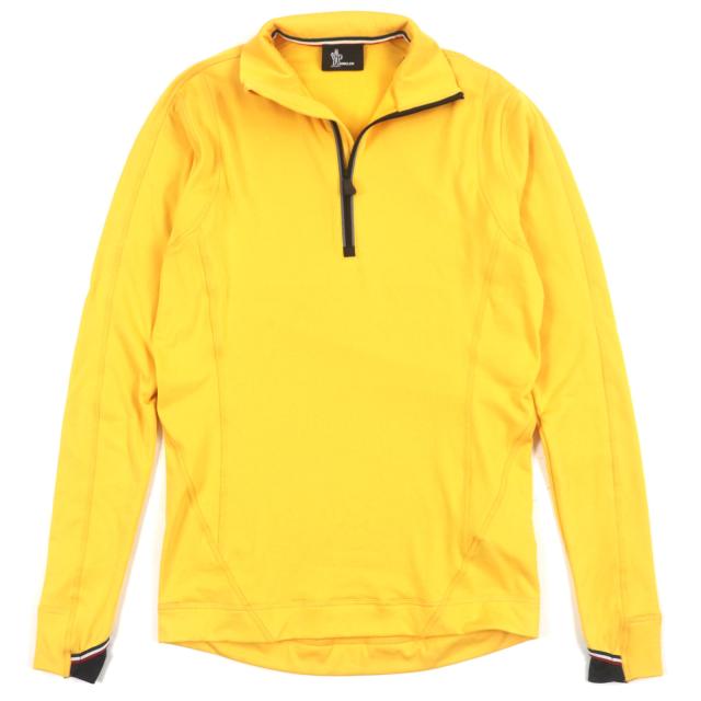 極美品▼モンクレール グルノーブル 2022年製 MAGLIA POLARTEC ハーフZIP ロゴワッペン付 ロングスリーブ スウェット トップス M 正規品
