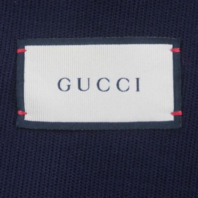 極美品▽GUCCI グッチ 645195 ミケーレ期 BEE刺繍 金ボタン トリミング