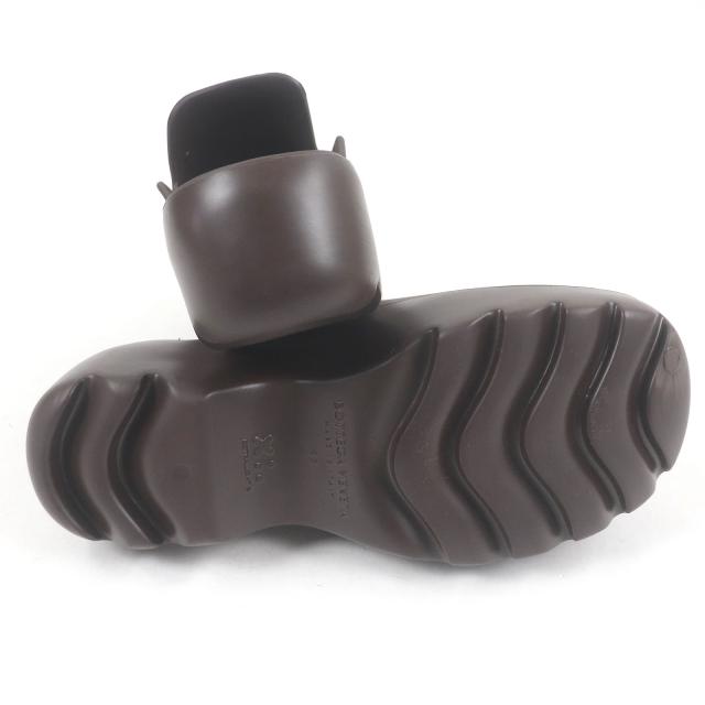 未使用品□BOTTEGAVENETA ボッテガヴェネタ 690102 FLASH PUMP クロッグサンダル フラットシューズ ブラウン 43 保存袋付き イタリア製_4