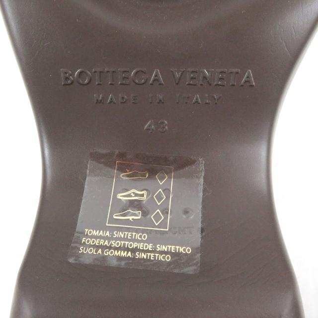 未使用品□BOTTEGAVENETA ボッテガヴェネタ 690102 FLASH PUMP クロッグサンダル フラットシューズ ブラウン 43 保存袋付き イタリア製_7