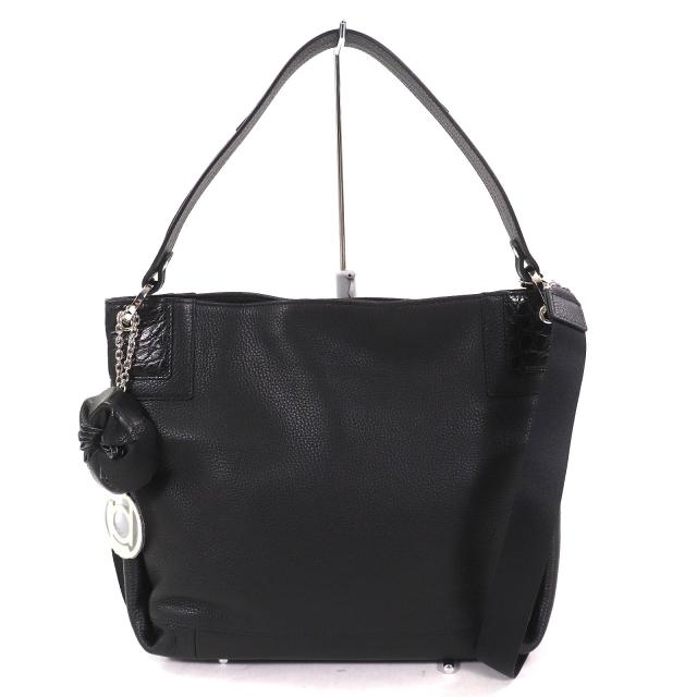 極美品△BEAUGRAND ボーグラン ロゴチャーム JRAタグ付き クロコダイル  