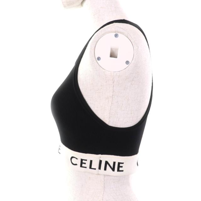 極美品☆CELINE セリーヌ 2A68L372N アスリート ブラ / メッシュ ロゴ