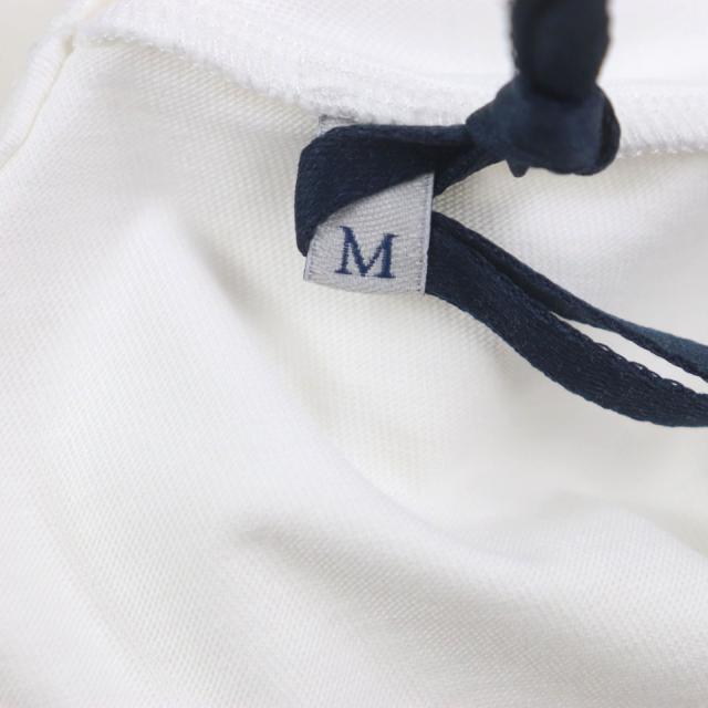 未使用品▼MONCLER モンクレール 2022年製 フロントロゴ刺繍 クルーネック ショートスリーブ 半袖Ｔシャツ ホワイト M 正規品 メンズ_5