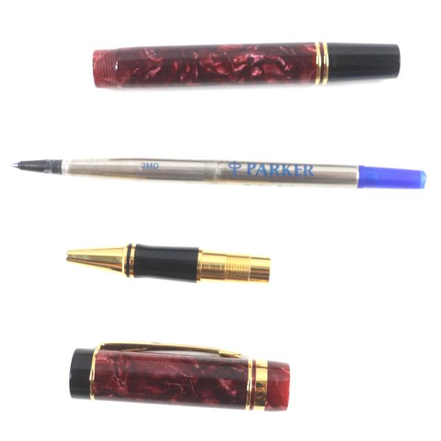 ◎正規品極美PARKER パーカー ボールペン デュオフォールド マーブル 極美品▽PARKER パーカー DUOFOLD デュオフォール マーブル柄 キャップ