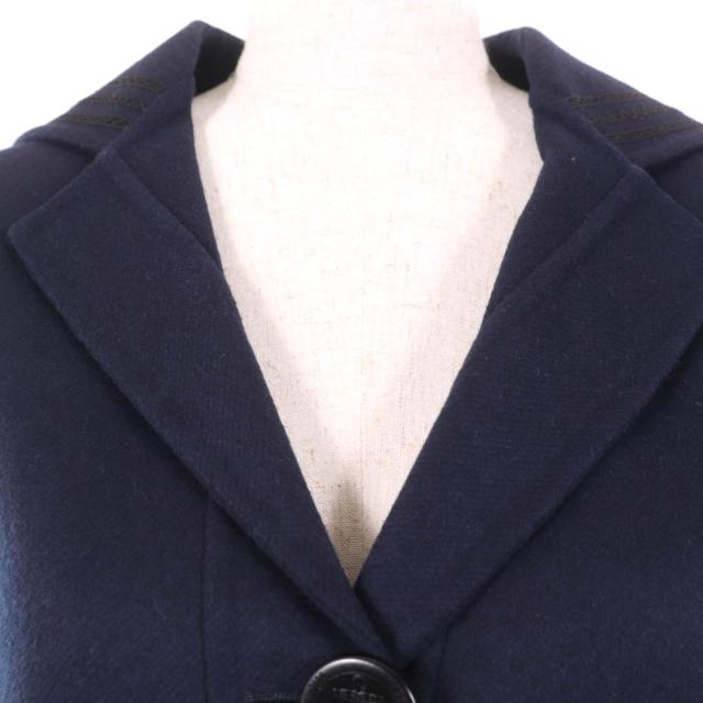極美品☆Christian Dior クリスチャンディオール 2R0C48X1116 ウール ラビット混 セーラーカラー ジャケット ネイビー 40 正規品_3