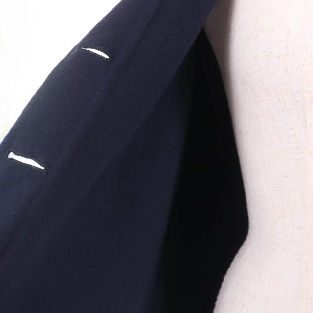 極美品☆Christian Dior クリスチャンディオール 2R0C48X1116 ウール ラビット混 セーラーカラー ジャケット ネイビー 40 正規品_4
