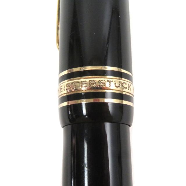良品□MONTBLANC モンブラン マイスターシュテュック 146 ホワイトスター Fニブ キャップ式 万年筆 ブラック ゴールド ドイツ製 メンズ_6