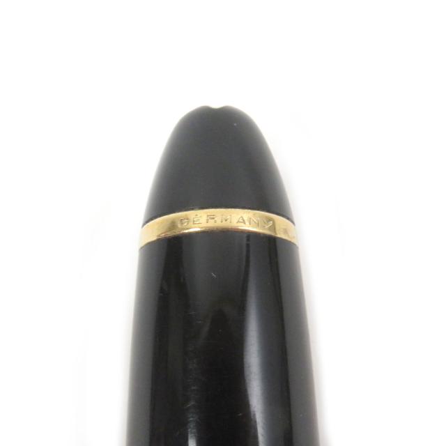 良品□MONTBLANC モンブラン マイスターシュテュック 146 ホワイトスター Fニブ キャップ式 万年筆 ブラック ゴールド ドイツ製 メンズ_8