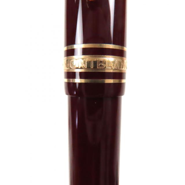 美品▼MONTBLANC モンブラン マイスターシュテュック クラシック 14K Fニブ ホワイトスター 万年筆 ボルドー ゴールド ドイツ製 メンズ_7