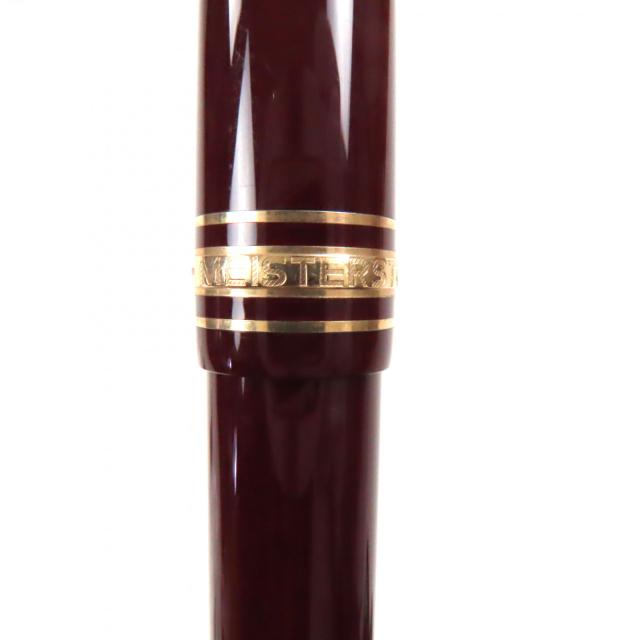 美品▼MONTBLANC モンブラン マイスターシュテュック クラシック 14K Fニブ ホワイトスター 万年筆 ボルドー ゴールド ドイツ製 メンズ_8