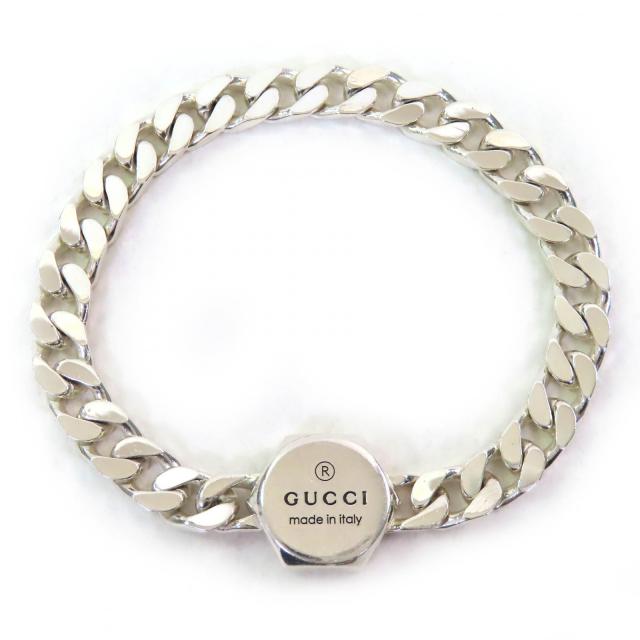 美品△GUCCI グッチ 779173 トレードマーク ブレスレット AG925