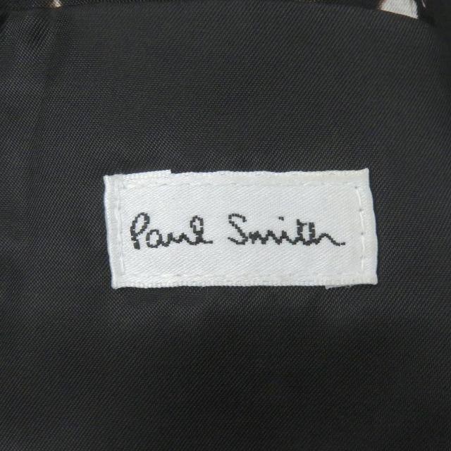 未使用品□Paul Smith ポールスミス 羊革 切替デザイン ブルゾンジャケット レザージャケット ブラック ブラウン M 正規品 メンズ_5