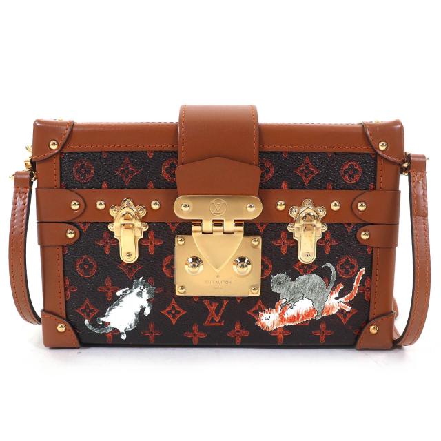 未使用品△LOUIS VUITTON ルイヴィトン M44407 プティット・マル トランスフォームド キャットグラム ミニトランク　ショルダーバッグ